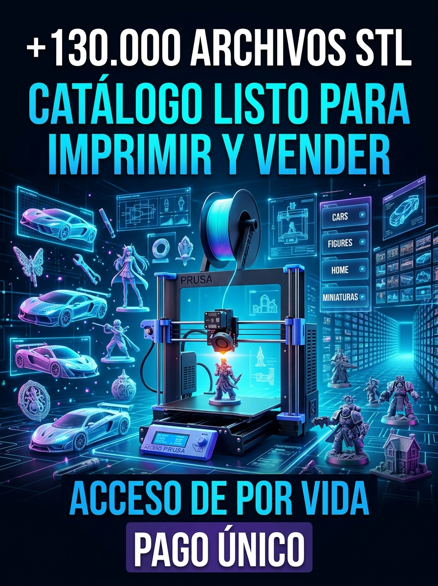 Mega Pack STL – +130.000 Archivos para Imprimir y Vender